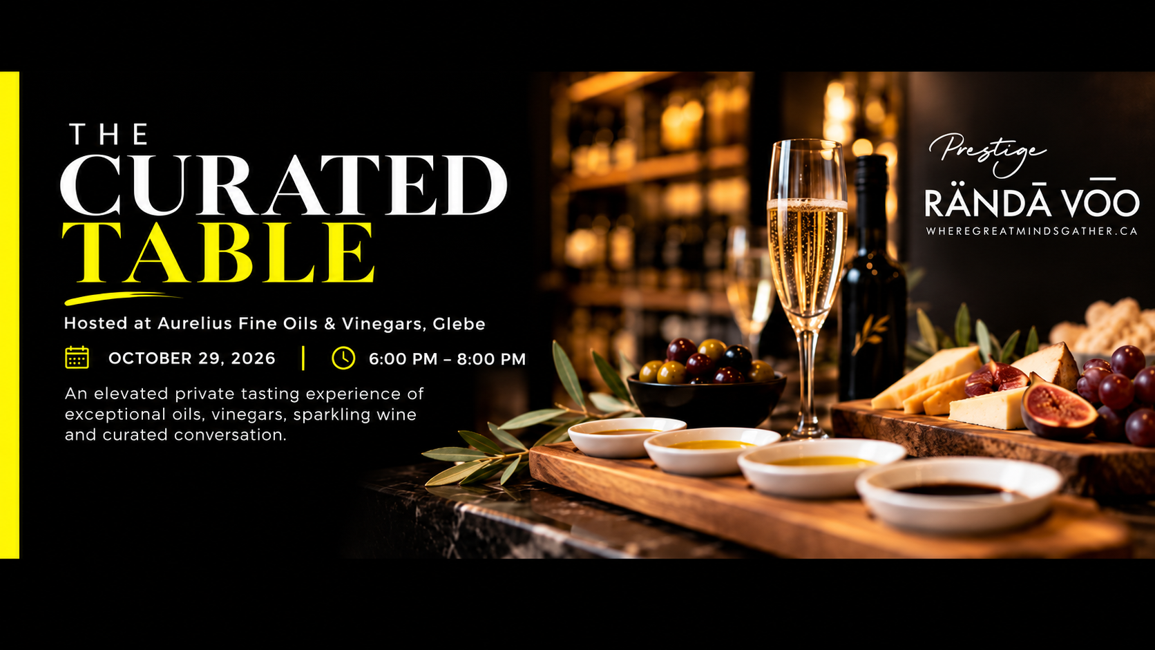 The Curated Table event graphic