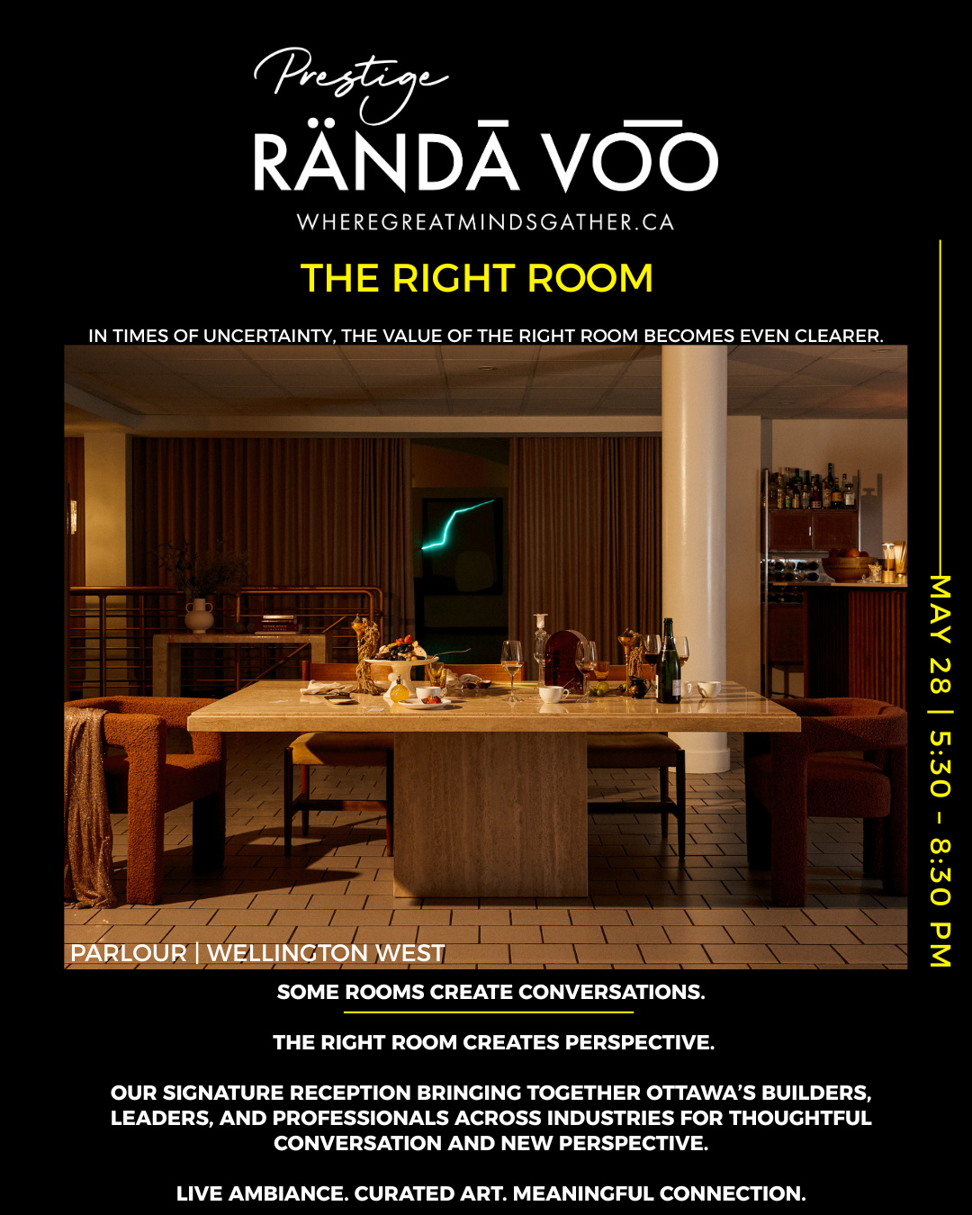 The Right Room event flyer